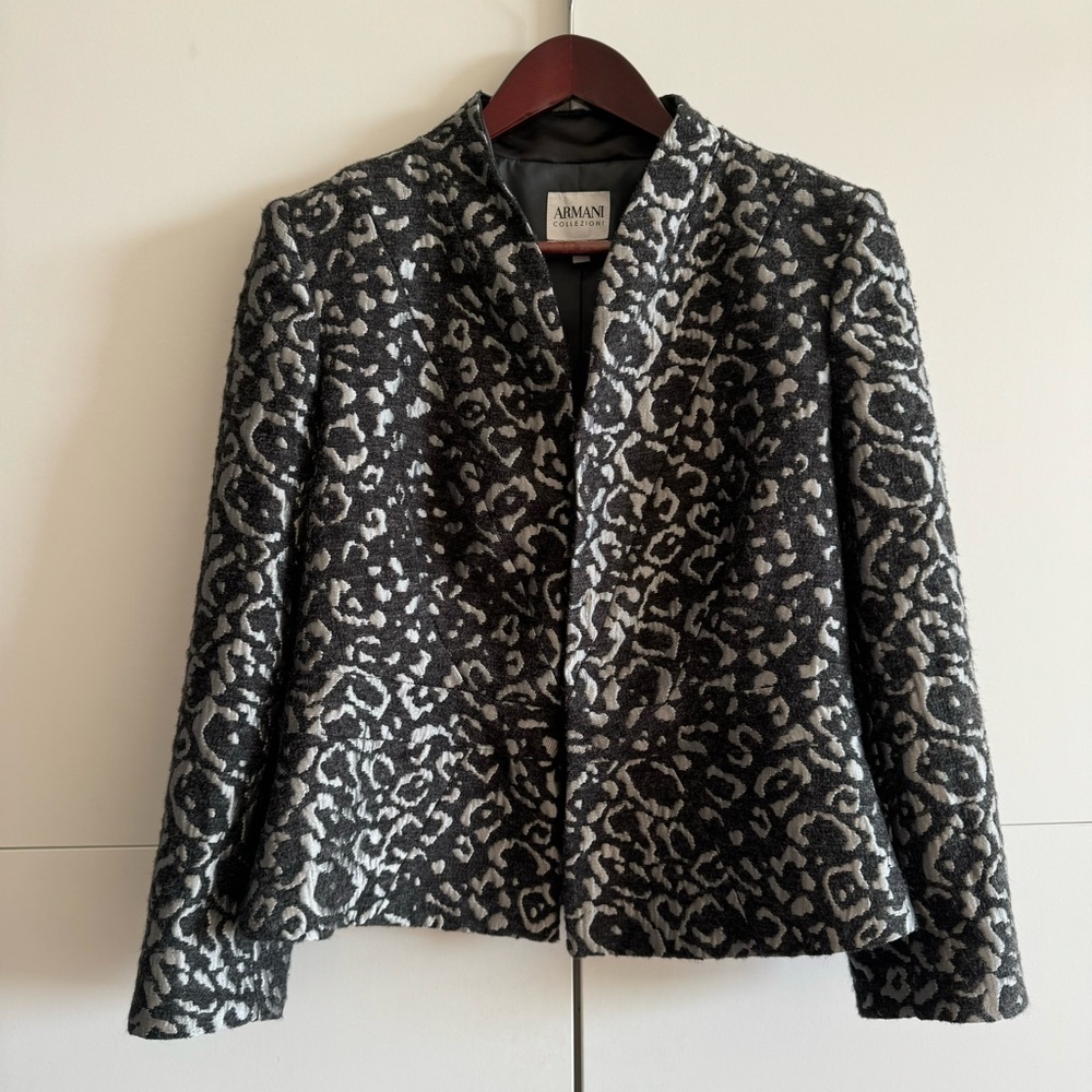 Armani Collezioni Leopard Evening Jacket
